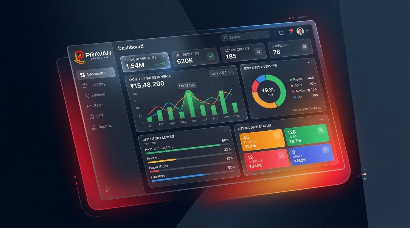 Parashar Pravah ERP Live Dashboard